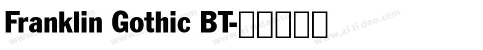 Franklin Gothic BT字体转换